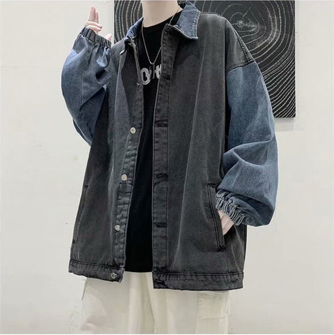 Double Colors Combined Retro Denim Jackets