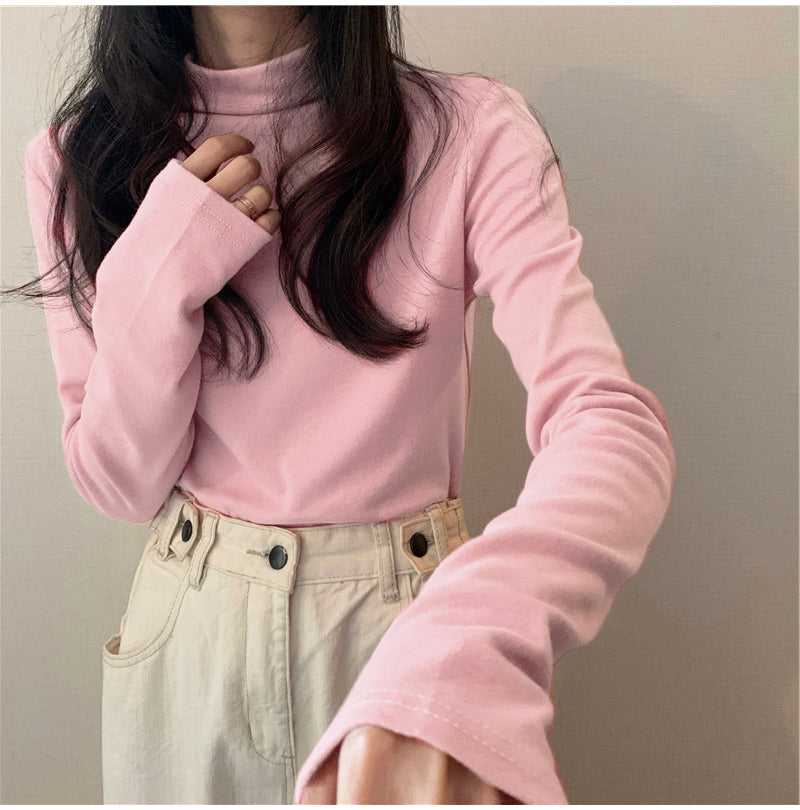 Long Sleeve Slim Turtleneck Thicken Shirts