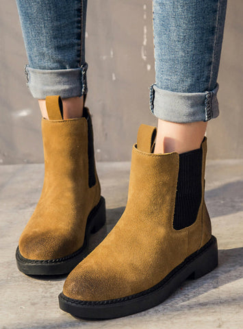 Botas de mujer, botines cortos cálidos de invierno