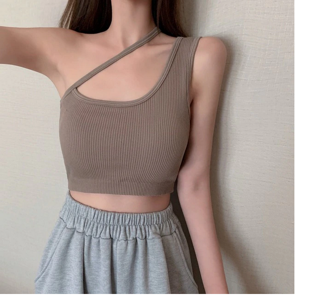 Sexy Crop Tops mit einer Schulter 