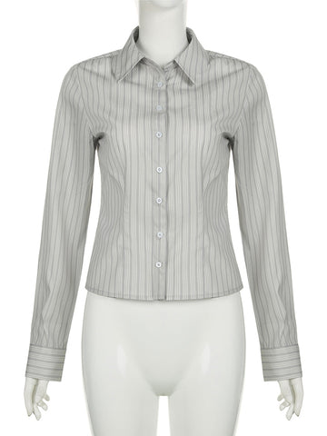 Y2K Sheer Mesh Crop Tops Long Flare Sleeve See Through Blouses Low Cut Cardigan Shirts Trendy Streetwear