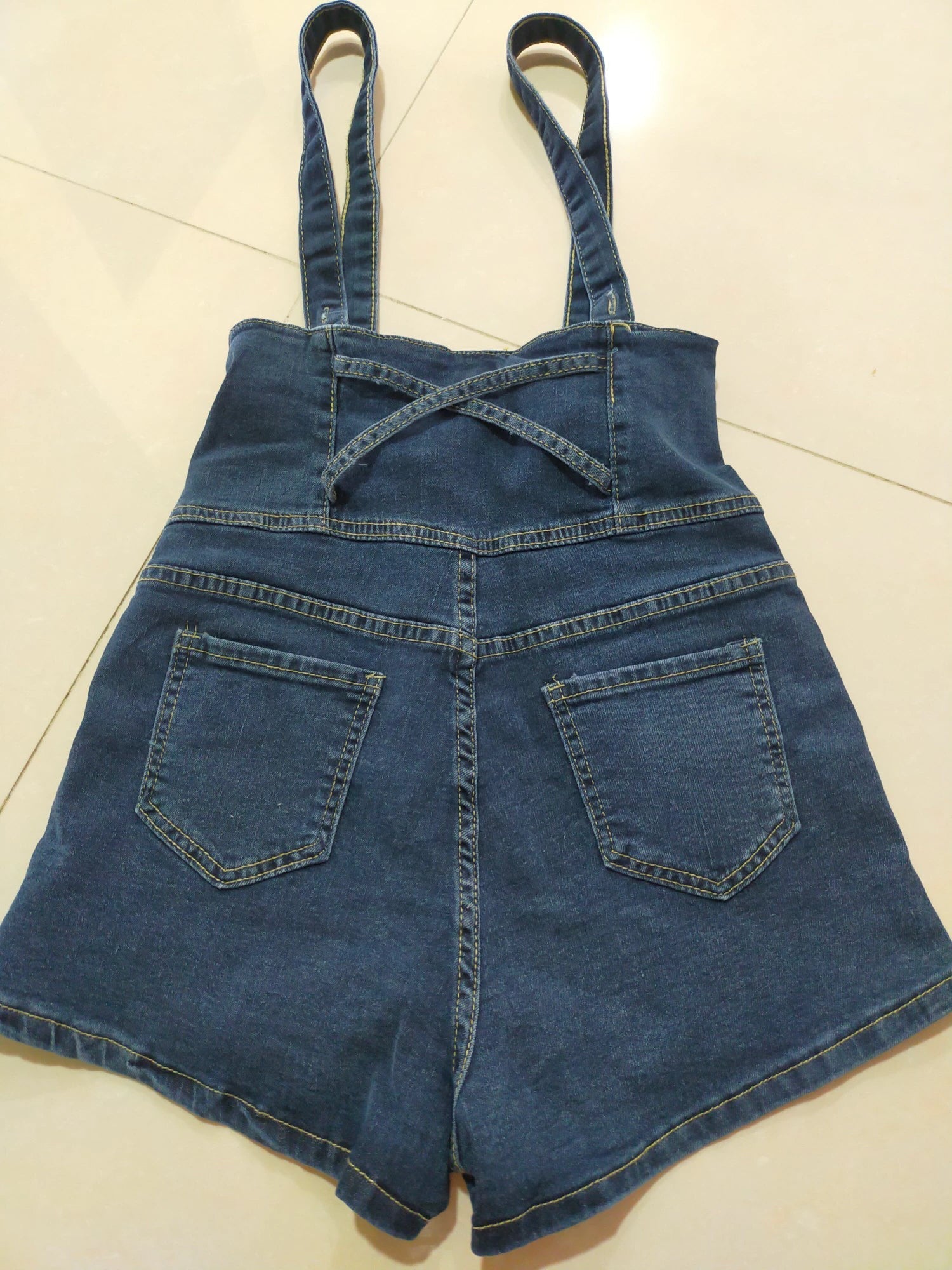 Casual Sling Skinny Denim Jumpsuit