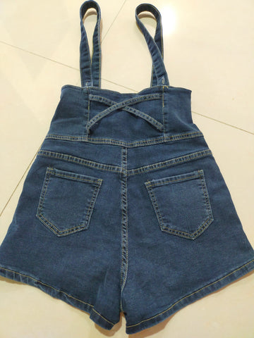 Casual Sling Skinny Denim Jumpsuit