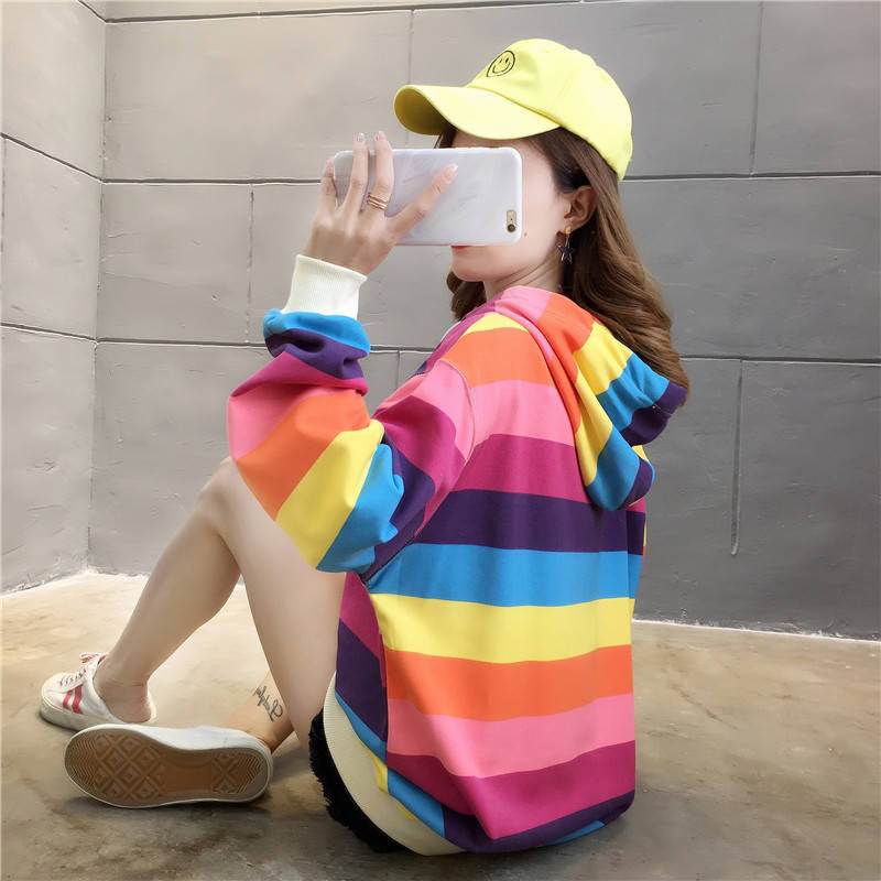 Cute Pastel Rainbow Colors Hoodie