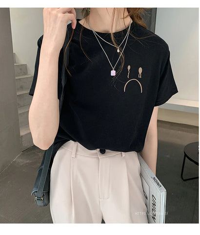 Crying Pocket Printed Short Sleeve Shirt