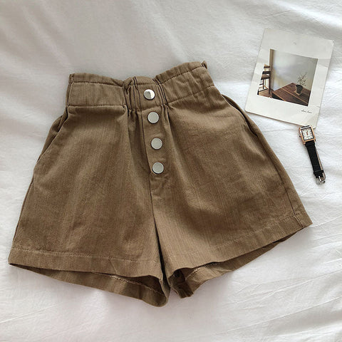 A-Line Casual Simple Basic Shorts