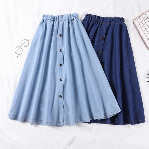 Denim Jeans A-Line Skirt