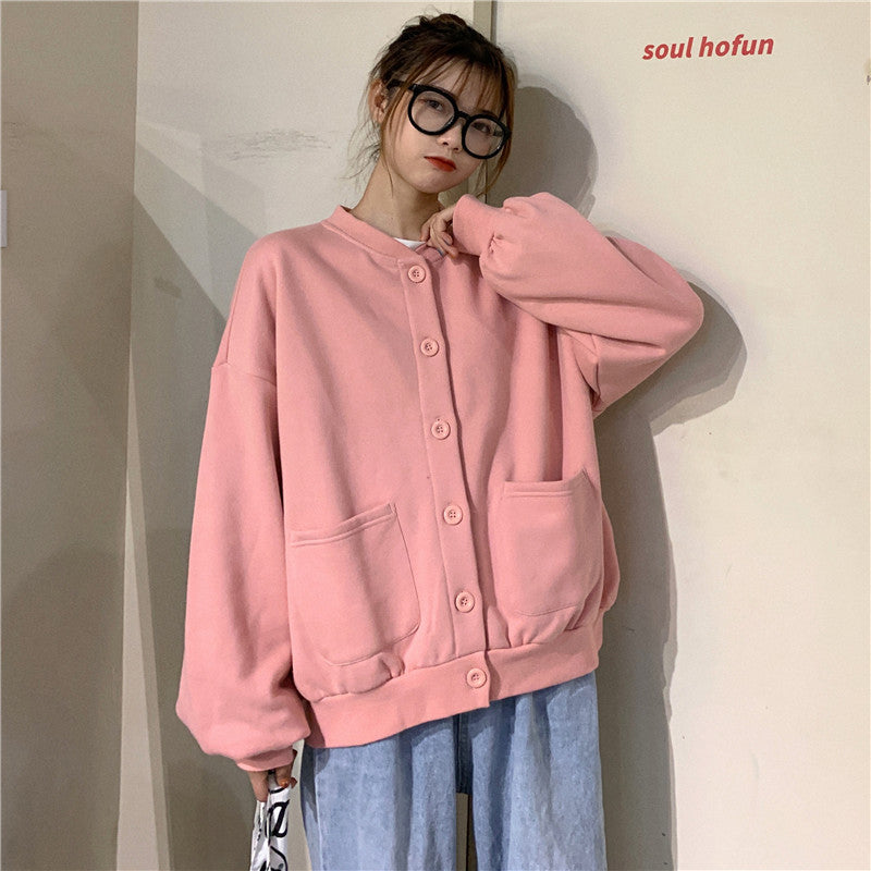 O-Neck Thicker Zip-UP Leisure Streetwear Sweater