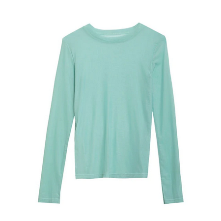 Long Sleeve See Through Transparent Mesh Shirt