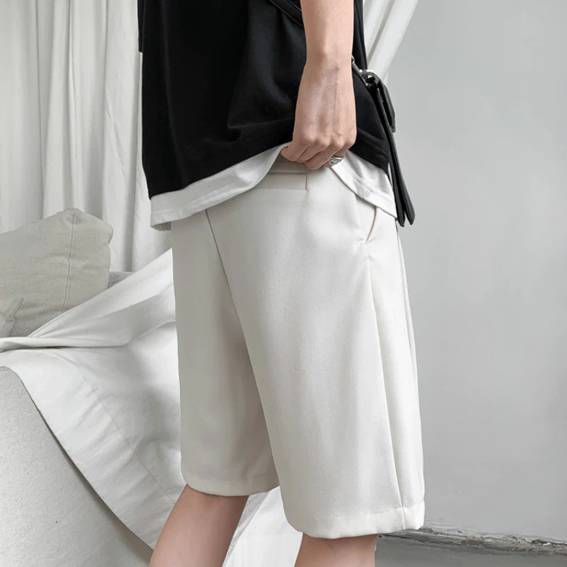 Solid Basic Elegant Men Shorts Pants