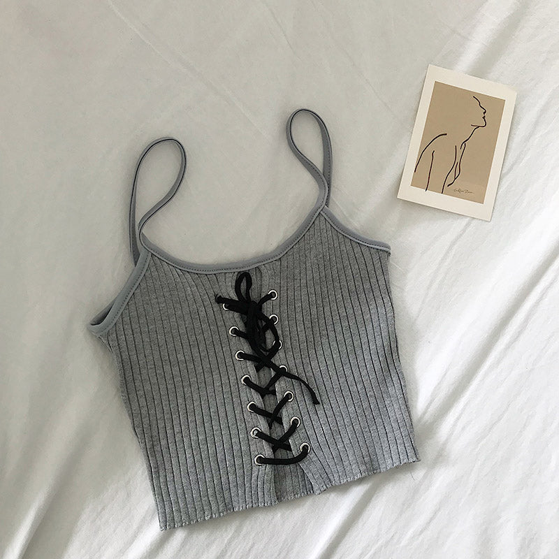 Sexy Knitting Halter Tank Tops