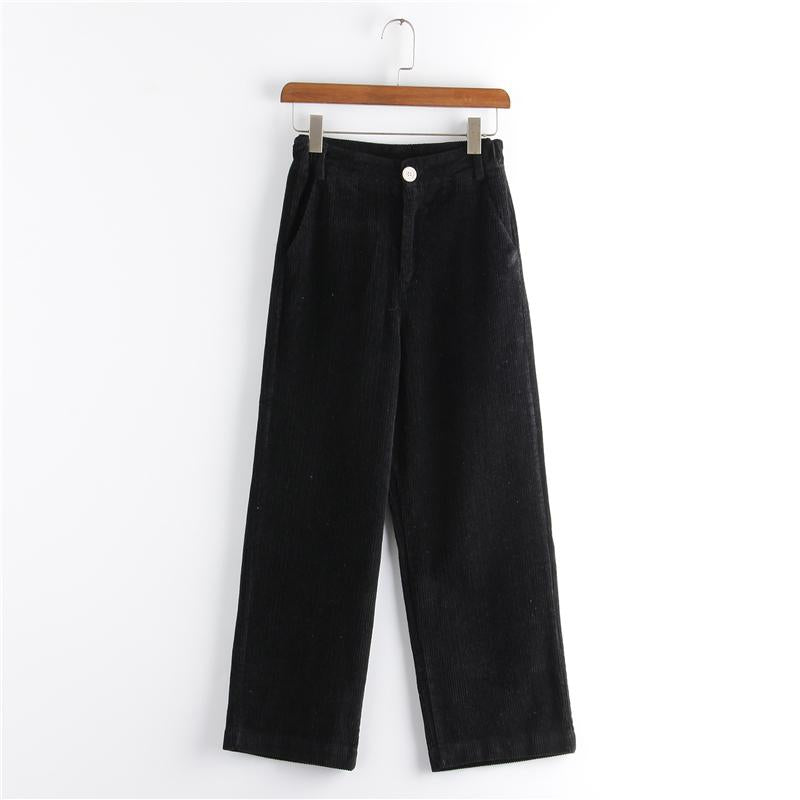 Loose Casual Corduroy Long Pants