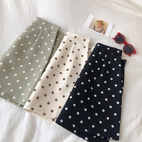 Sexy Polka Dot Skinny Bodycon Skirt