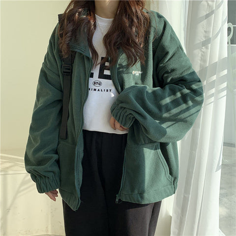 Trendy Casual Zip Up Hoodie