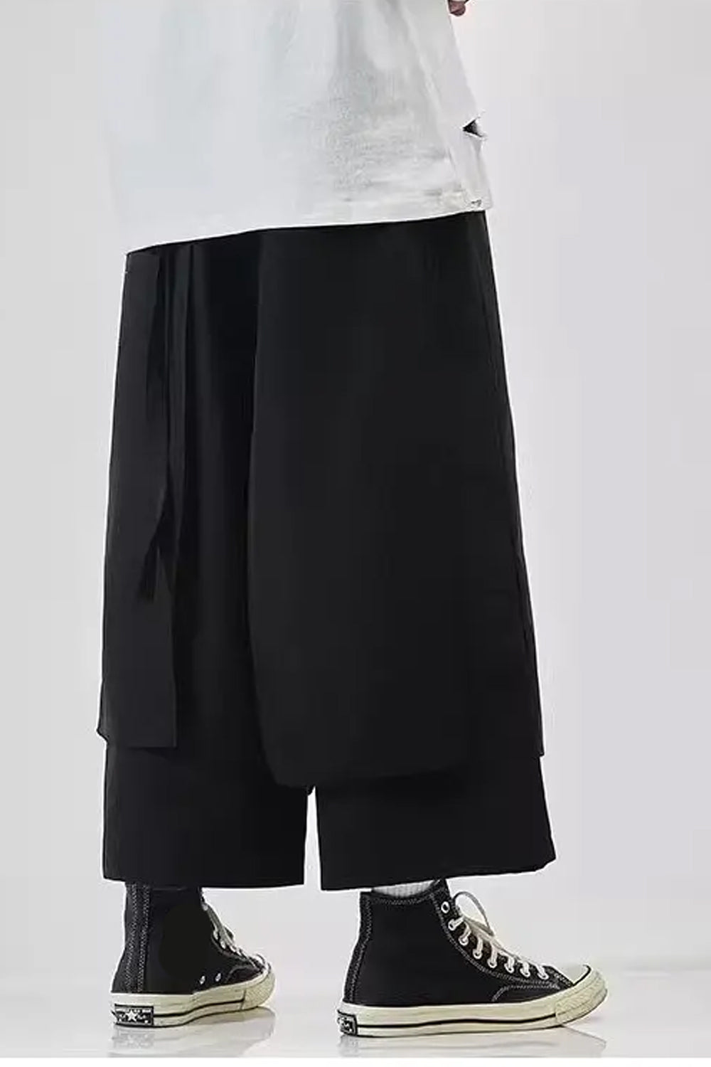 Casual Wide Leg Japanese Style Men Shorts