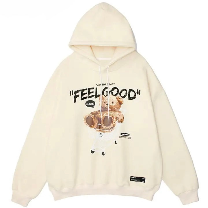 “FEEL GOODâ€?Bear Hoodie