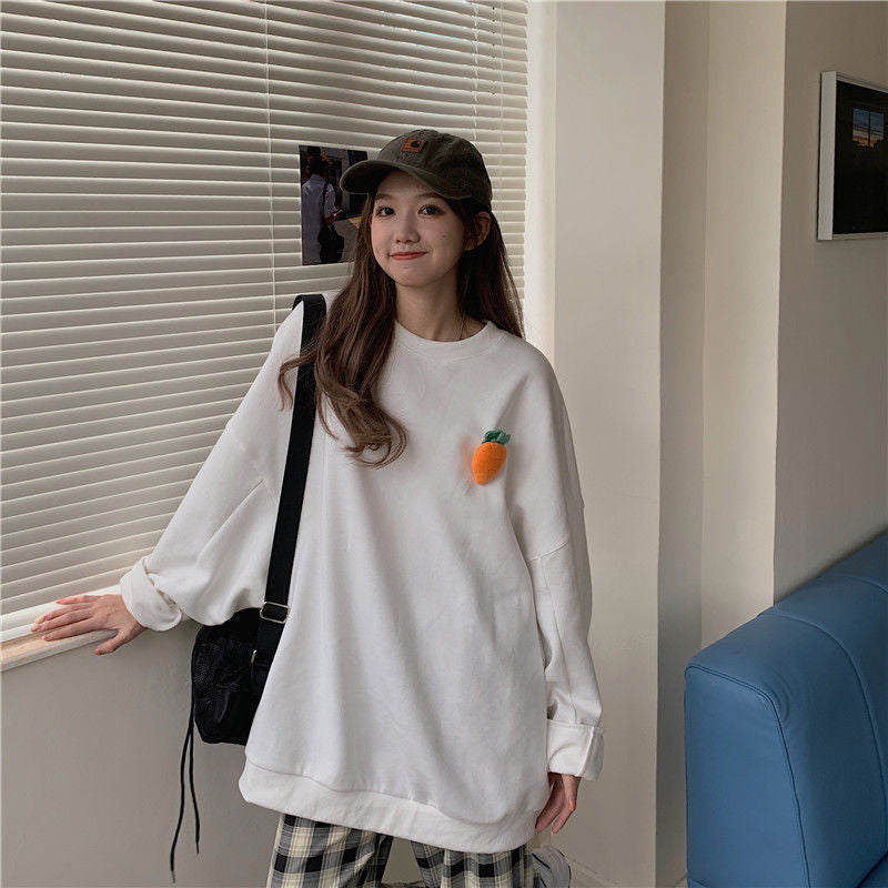 Adjustable Pocket Carrot 3D Long Sleeve Shirt