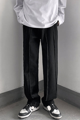 Loose Hip Hop Striped Men Jeans Pants