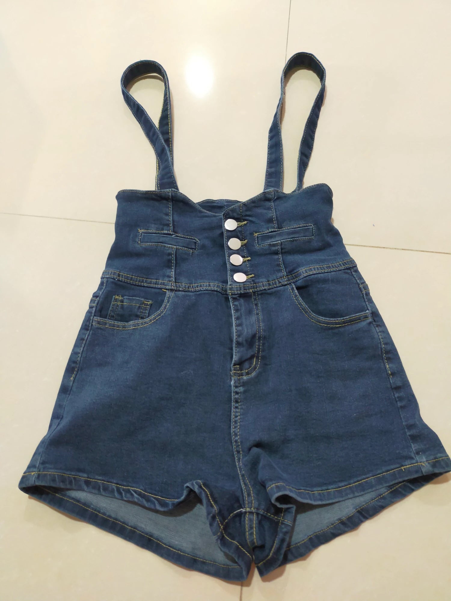 Casual Sling Skinny Denim Jumpsuit
