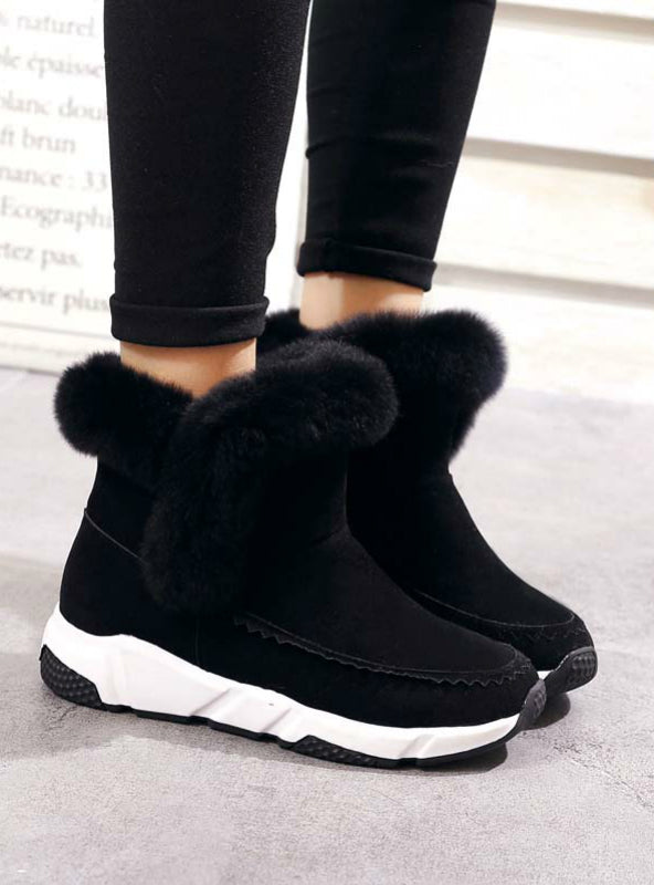 Zapatos de mujer Botas de nieve para mujer Tobillo cálido Plataforma