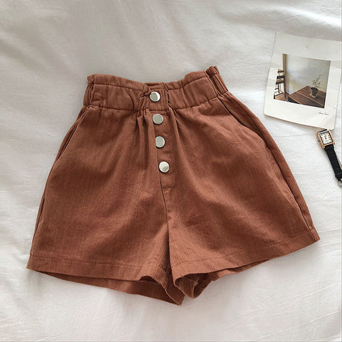 Shorts básicos sencillos casuales de corte A