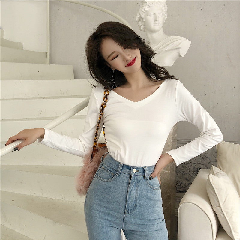 Back Style Elegant Bow Tie Long Sleeve Blouse Shirt