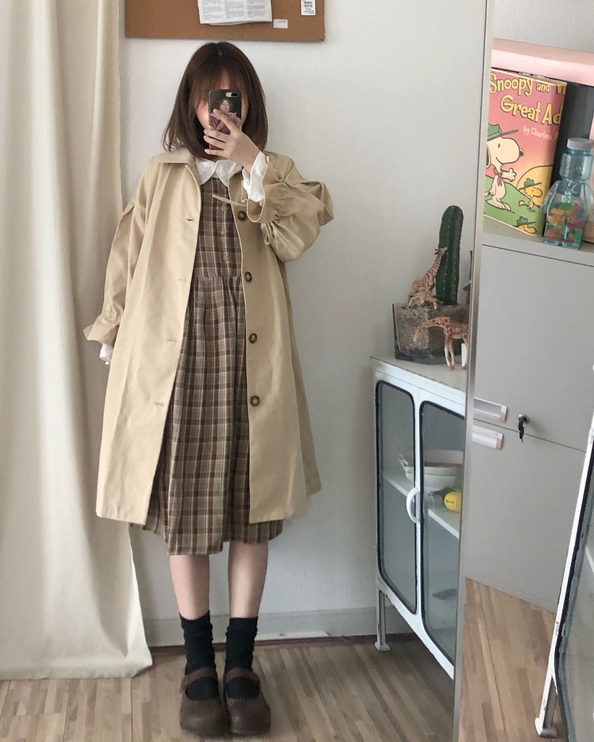 Loose Long Trench Windbreaker Coat Jacket