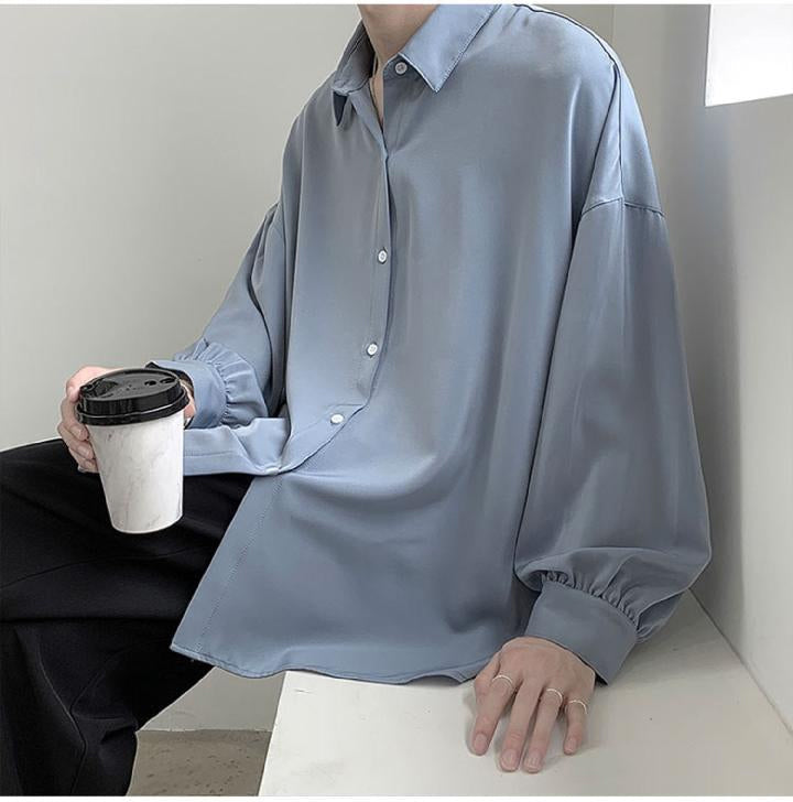 Long Sleeve Loose Casual Men Shirt