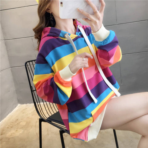 Cute Pastel Rainbow Colors Hoodie