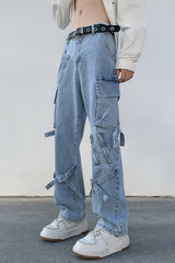 Loose Hip Hop Cargo Jeans Pants