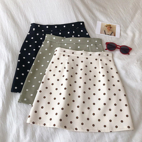 Sexy Polka Dot Skinny Bodycon Skirt