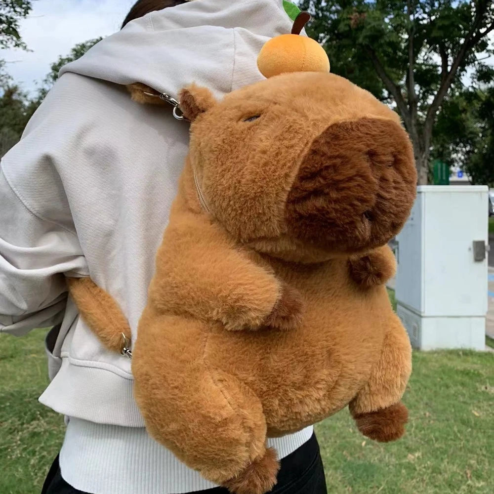 Adorable Capybara Plush Backpack â€?Limited Edition