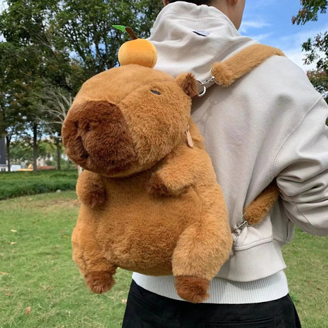 Adorable Capybara Plush Backpack â€?Limited Edition