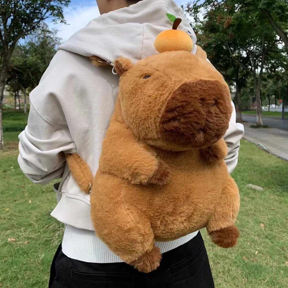 Adorable Capybara Plush Backpack â€?Limited Edition