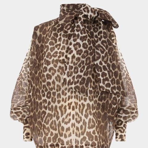 Leopard Print Long Sleeve Shirt