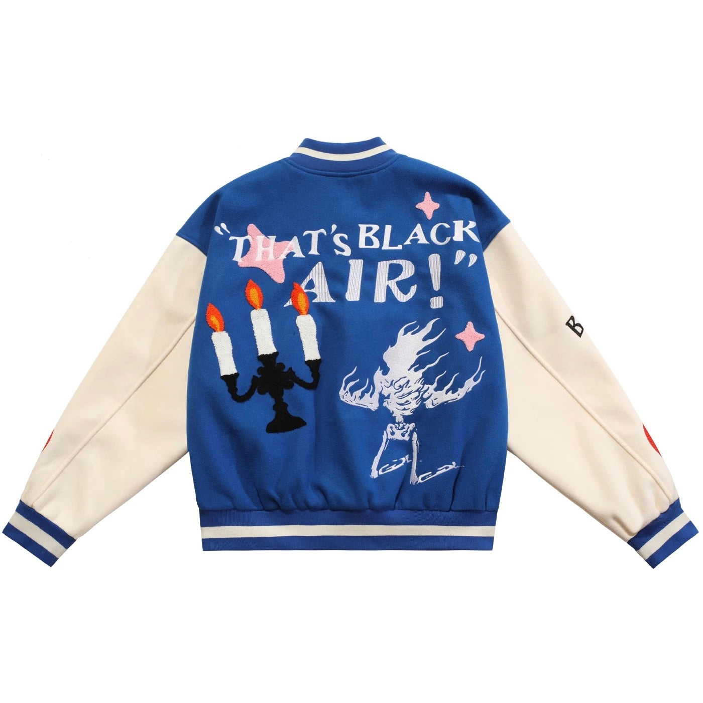 Burning Skull Varsity Jacket