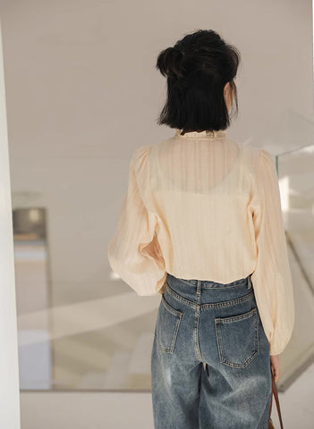 Frilly Collar Blouse