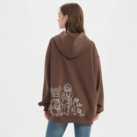 Kapuzenpullover mit vagem Gefühl