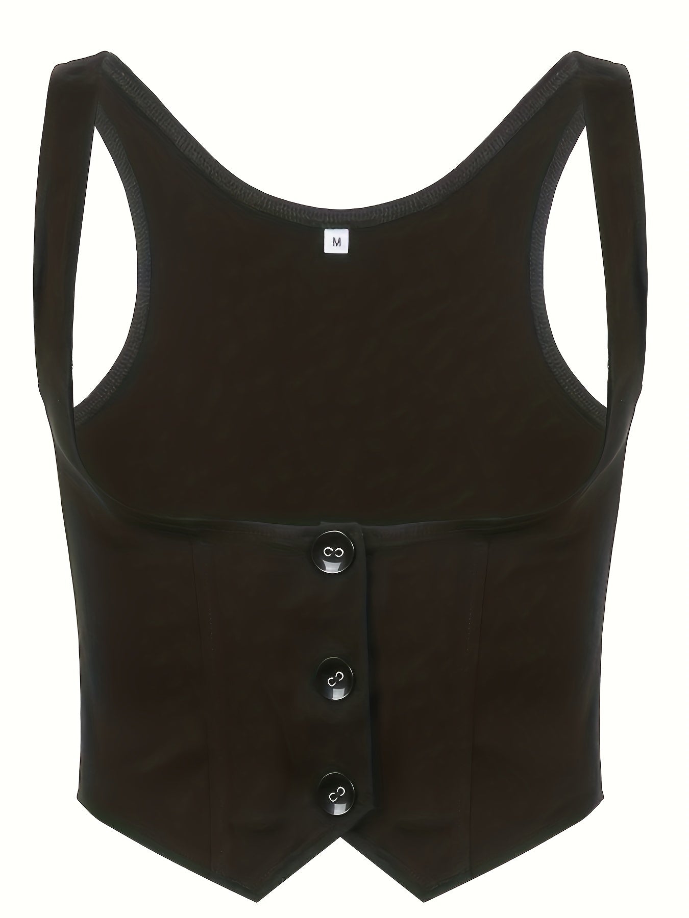 Y2K Casual Street Row Button Tailcoat Flap Sleeveless Low-Cut Shapewear Slimming Waistcoat Vest for Women