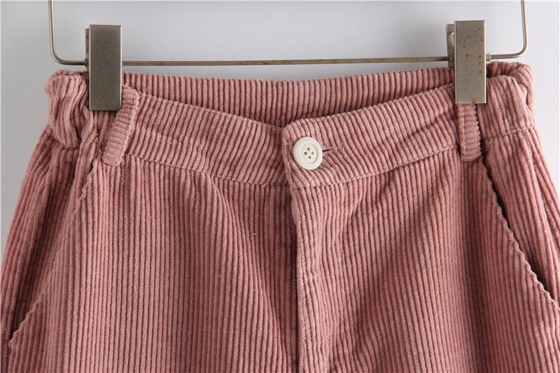 Loose Casual Corduroy Long Pants