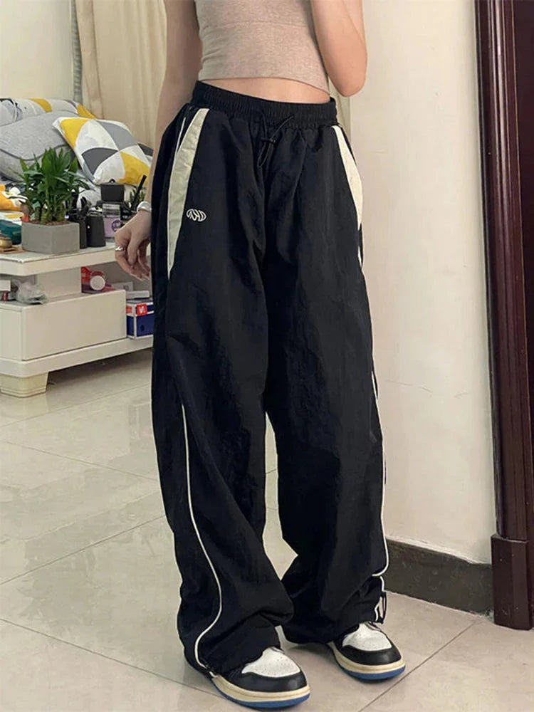 Baggy Harajuku Cargo Pants Streetwear Hip Hop Wide Leg Pant Parachute Sweatpants Techwear Joggers Oversized Y2K Trousers