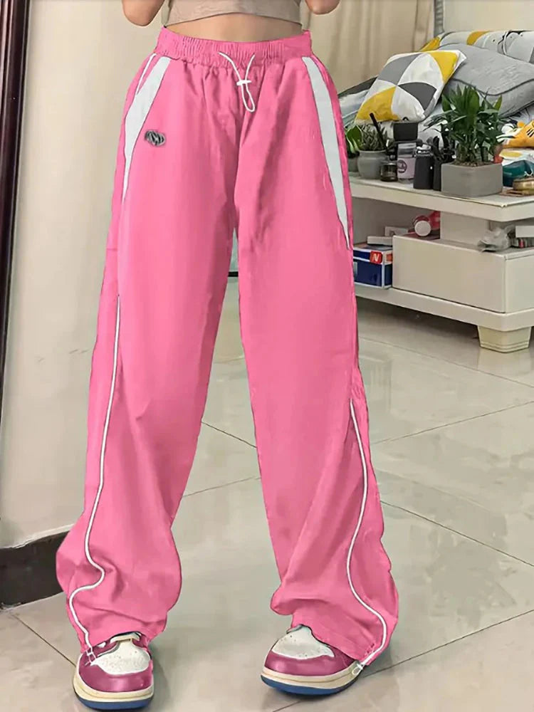 Baggy Harajuku Cargo Pants Streetwear Hip Hop Wide Leg Pant Parachute Sweatpants Techwear Joggers Oversized Y2K Trousers