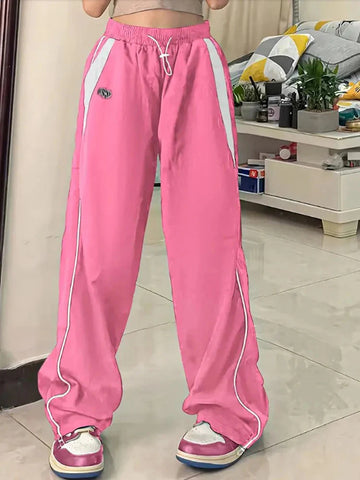 Baggy Harajuku Cargo Pants Streetwear Hip Hop Wide Leg Pant Parachute Sweatpants Techwear Joggers Oversized Y2K Trousers