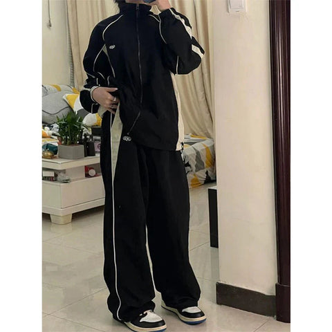 Baggy Harajuku Cargo Pants Streetwear Hip Hop Wide Leg Pant Parachute Sweatpants Techwear Joggers Oversized Y2K Trousers