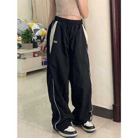 Baggy Harajuku Cargo Pants Streetwear Hip Hop Wide Leg Pant Parachute Sweatpants Techwear Joggers Oversized Y2K Trousers