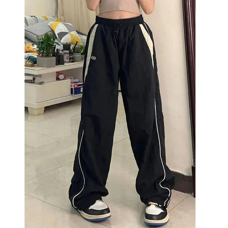 Baggy Harajuku Cargo Pants Streetwear Hip Hop Wide Leg Pant Parachute Sweatpants Techwear Joggers Oversized Y2K Trousers