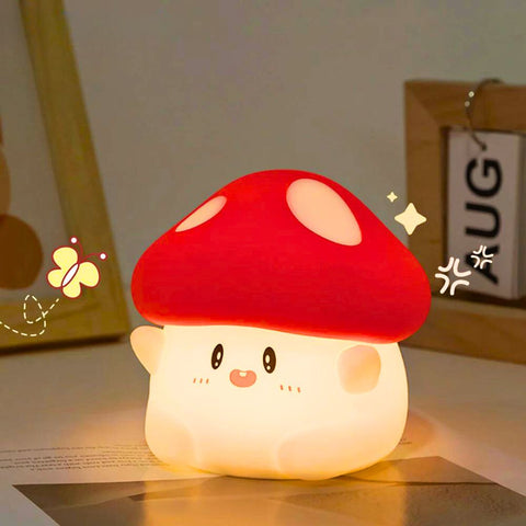 Led Silicone Mushroom Night Light Lamp