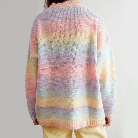 Pastel Ombre Stripe Sweater