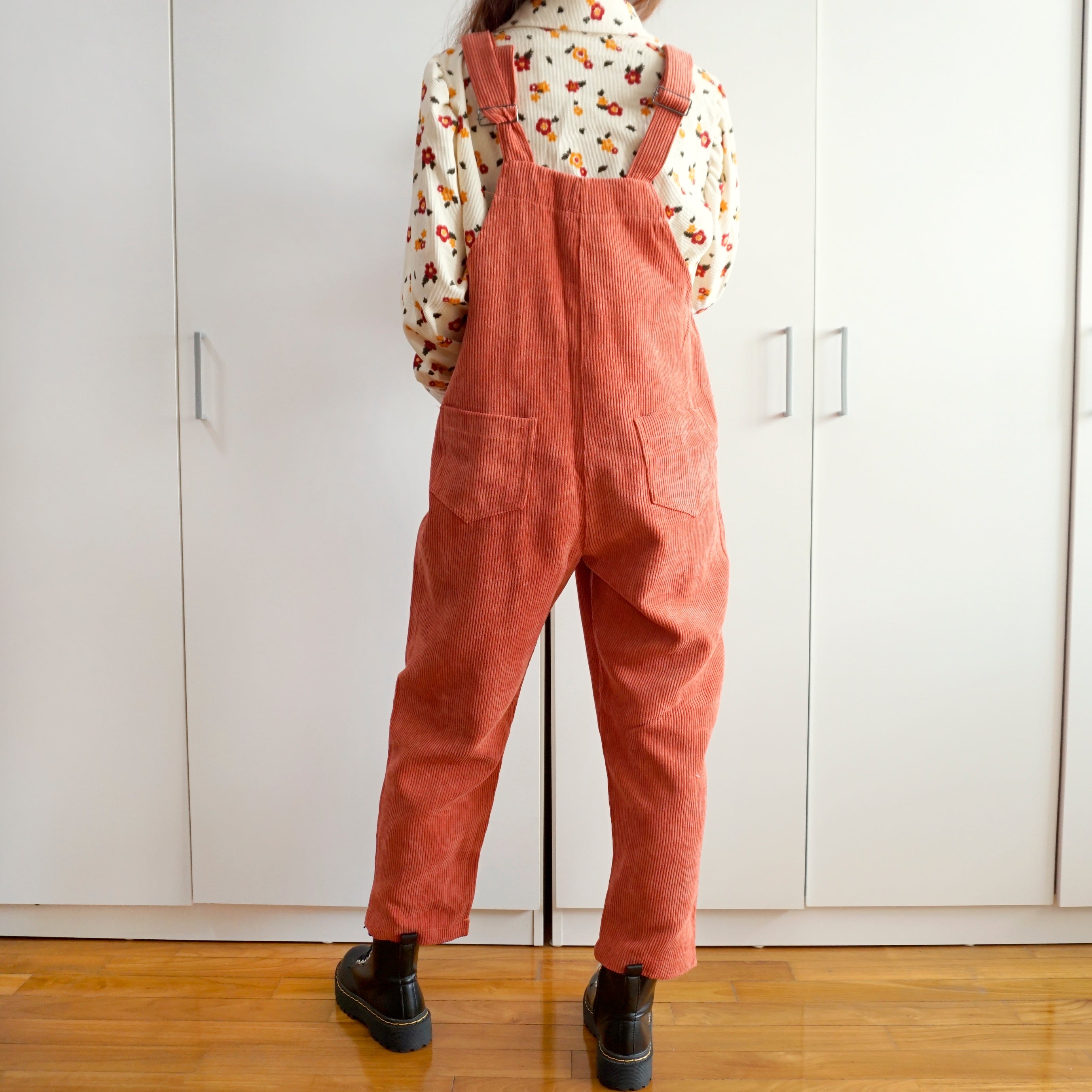 Apple Cinnamon Corduroy Overalls