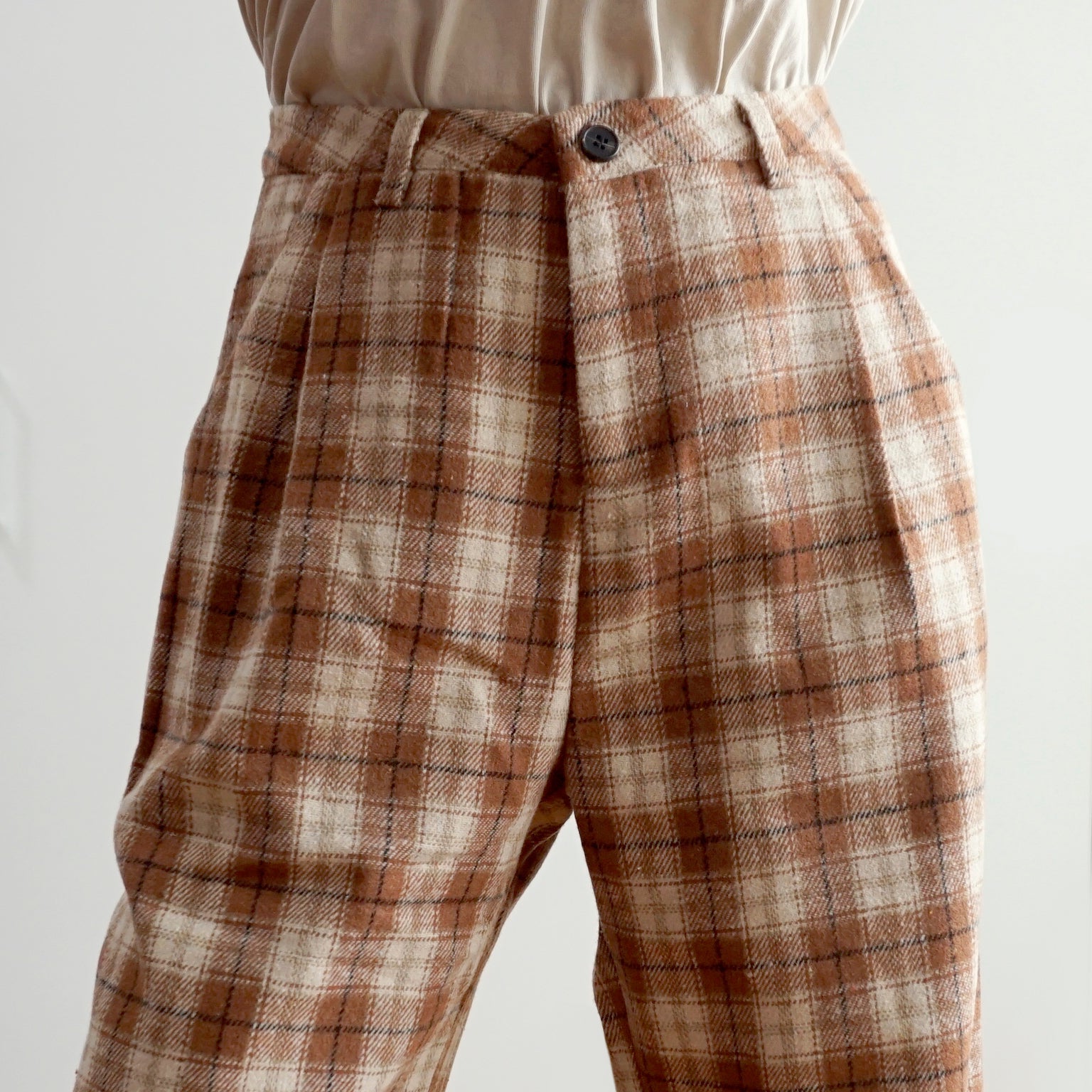 Fall Checkered Plaid Pants